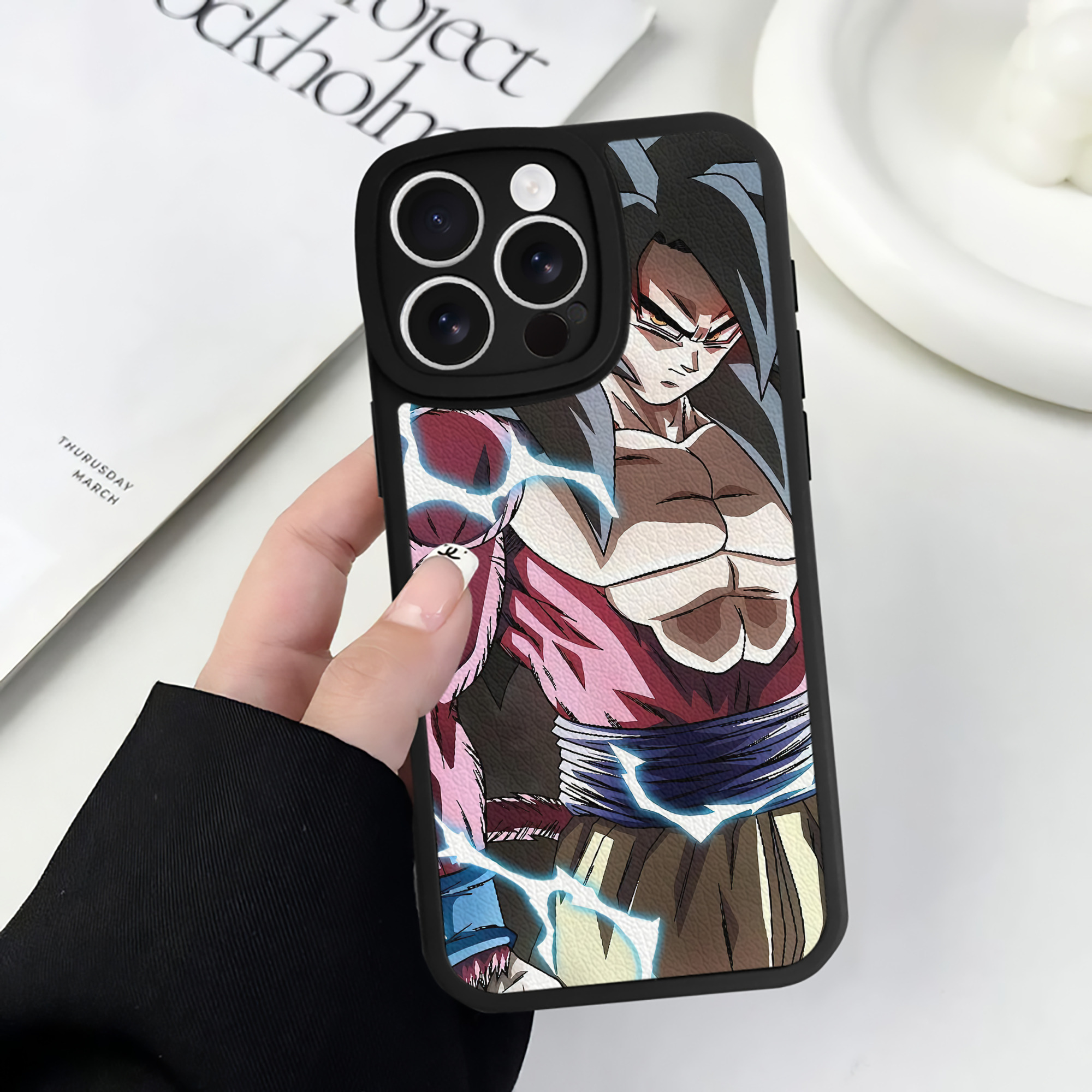 （画像用） ドラゴンボール DRAGON BALL 【iPhone 16シリーズ対応】シリコンスマホケース（レザー調） 材質：シリコン